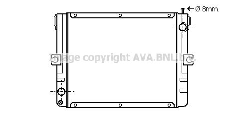 AVA QUALITY COOLING Радиатор, охлаждение двигателя IV2010